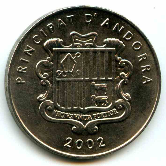 10 сантимів 2002 рік Андорра