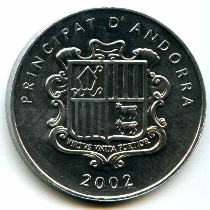 1 сантим 2002 рік Андорра